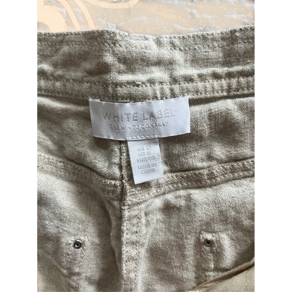 The White Company Natural Linen Colored Linen Pants Size 8 - Picture 7 of 10